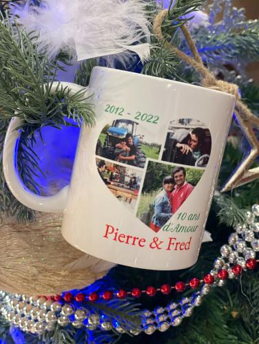 LE MUG PIERRE ET FRED EDITION 10 ANS COLLECTOR